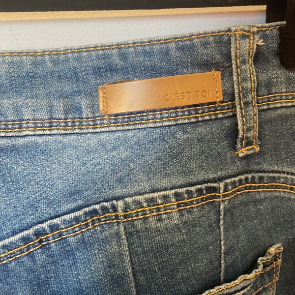 C'EST TOI Medium Blue Jeans Skinny Size 11 - Picture 5 of 8